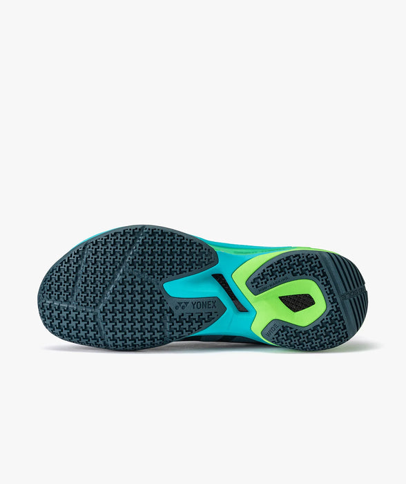 Yonex Subaxia GT Wide Fit Badminton Court Shoes Dark Green on sale at Badminton Warehouse