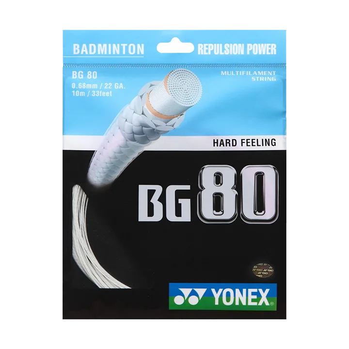 Yonex BG80 Badminton String | High Repulsion Power | Badminton