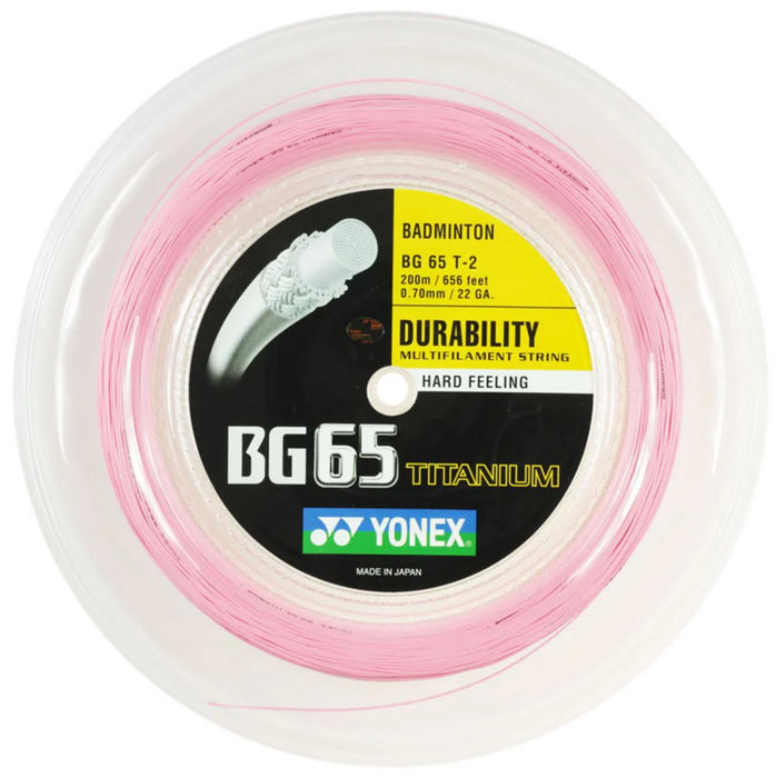 Yonex BG 65 Ti Badminton Reel on sale at Badminton Warehouse