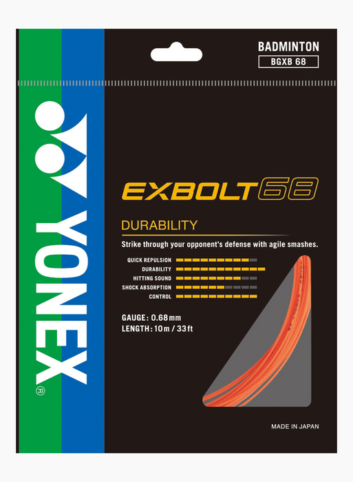 Yonex Exbolt 68 Badminton String (10MM) on sale at Badminton Warehouse