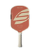 Selkirk LABS Boomstik Elongated Canyon Clay paddle, front view with cream graphics and grip