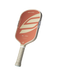 Selkirk Boomstik Elongated Canyon Clay paddle, angled view of face and edge