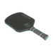 Six Zero Coral Pro Widebody 16mm pickleball paddle in Electric Blue, diagonal face and grip view