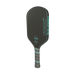Six Zero Coral Pro Hybrid 16mm pickleball paddle in Electric Blue, angled side view
