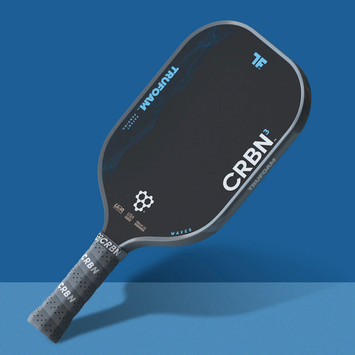 CRBN³ TruFoam Waves (Elongated) Pickleball Paddle on sale at Badminton Warehouse