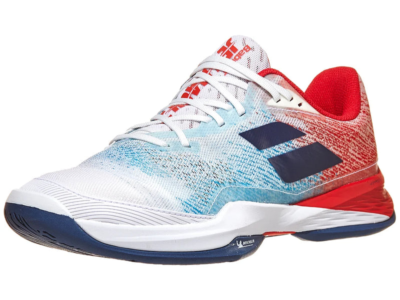 シューズ(男性用) Babolat Jet Mach 3 All Court Men 26.5 cm Babolat Jet Mach 3 All Court Men's Pickleball Shoe (White/Estate