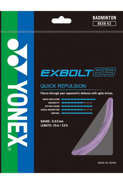 Yonex Exbolt 63 Badminton String on sale at Badminton Warehouse