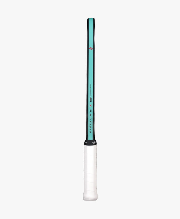 Gearbox Pressure X 8M paddle, full side profile showing the 16mm edge and white wrapped grip