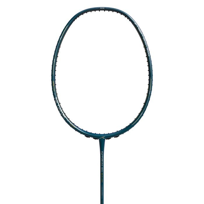 Hundred Nitrix 80 Bullet badminton racket, straight-on frame and shaft view