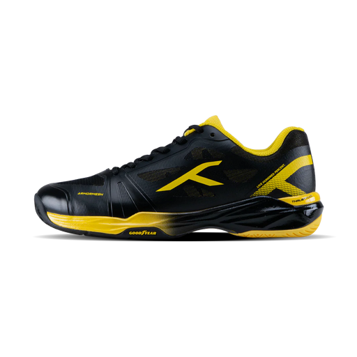 Hundred Phenom Unisex Court Shoes (Black/Yellow) on sale at Badminton Warehouse