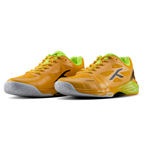 Hundred Phenom Unisex Badminton Shoes (Yellow/Lime) on sale at Badminton Warehouse