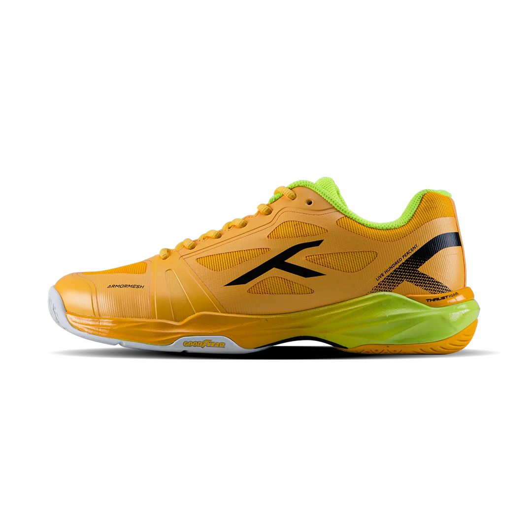 Hundred Phenom Unisex Badminton Shoes (Yellow/Lime) — Badminton Warehouse