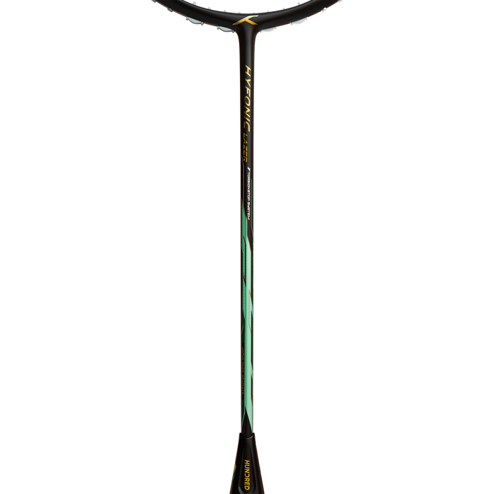 Hundred Hyfonic Lazer Badminton Racket (5U) - Pre-Strung on sale at Badminton Warehouse