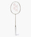 Yonex ARCSABER 7 PLAY Light Beige badminton racket full-length front view