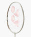 Yonex ARCSABER 7 PLAY Light Beige badminton racket head angled view