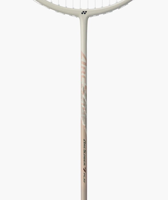 Yonex ARCSABER 7 PLAY Light Beige badminton racket graphite shaft detail