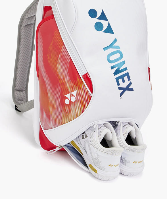 Yonex Expert Backpack BA02612 separate bottom shoe compartment with badminton shoes