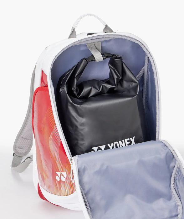Yonex Expert Backpack BA02612 main compartment with removable water-resistant bag