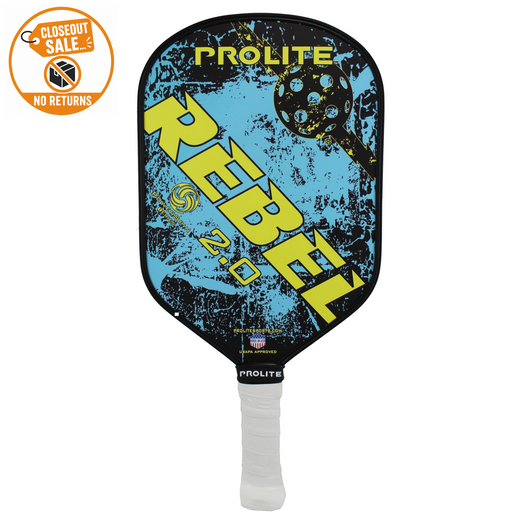 Prolite Rebel Powerspin 2.0 Pickleball Paddle on sale at Badminton Warehouse