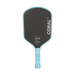 Six Zero Coral Lightweight Hybrid 16mm pickleball paddle in Misty Blue, front view