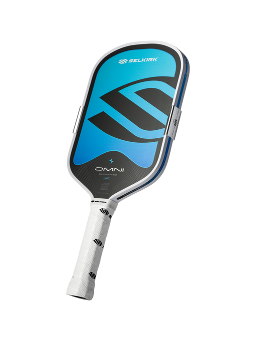 Selkirk OMNI Pickleball Paddle (Hydro)  Angled View (Elongated)on sale at Badminton Warehouse