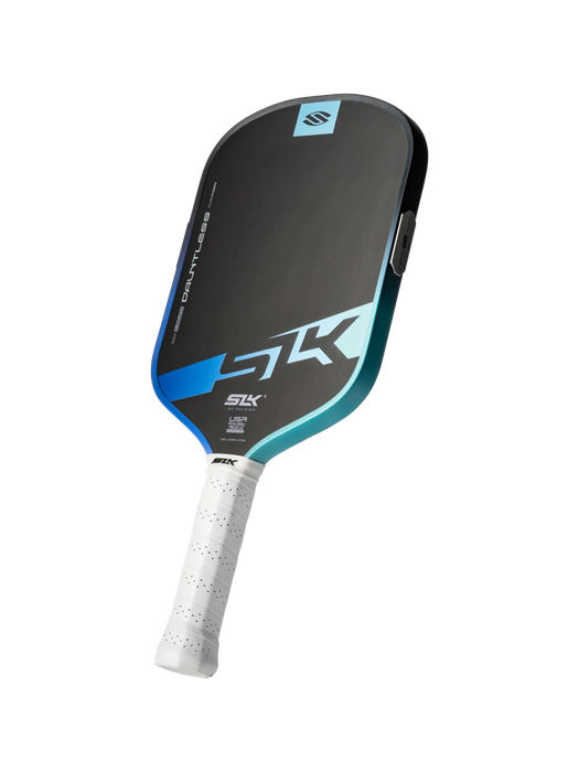 Selkirk Dauntless Elongated Pickleball Paddle (Oasis) Angled View on sale at Badminton Warehouse!