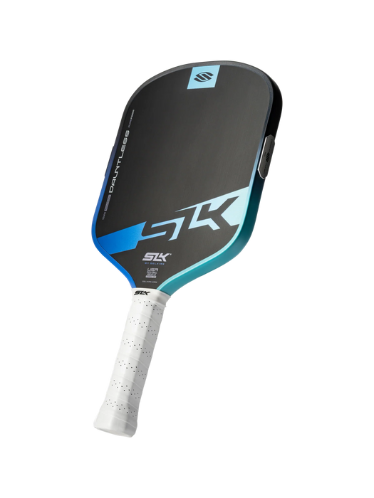 Selkirk SLK Dauntless Widebody Pickleball Paddle (Oasis) Angled View on sale at Badminton Warehouse!
