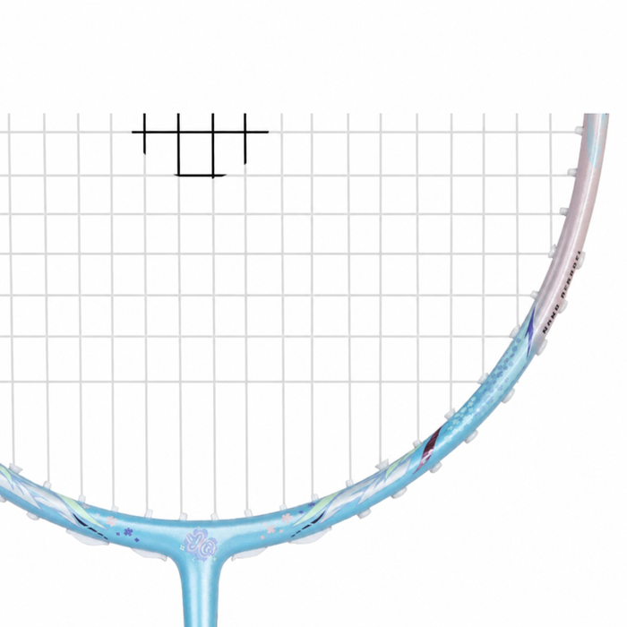 Victor Auraspeed Fantôme F HYQ M Light Blue badminton racket — Throat and lower frame