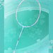 Victor Auraspeed Fantôme F HYQ M Light Blue badminton racket — Lifestyle view
