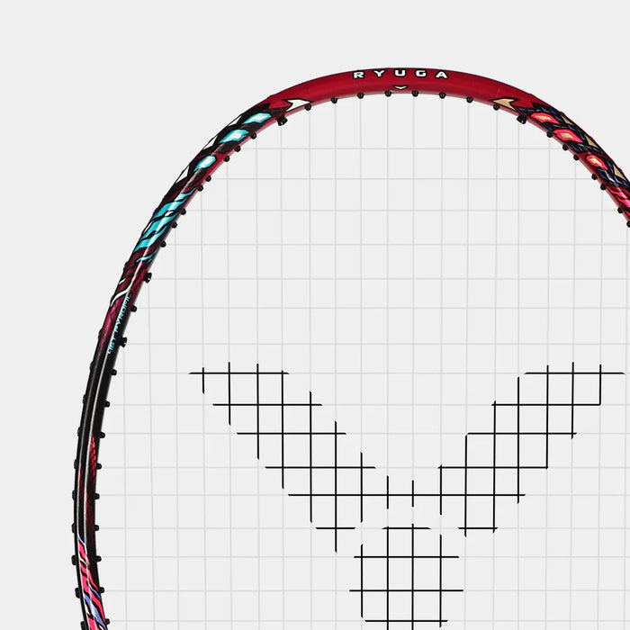 VICTOR Thruster Ryuga III CQ upper frame with pink and turquoise graphics