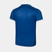 Victor T-65000F men's blue badminton shirt, rear view with white sleeve trim