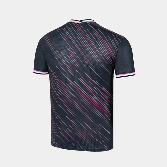 Victor T-65006C Anders Antonsen badminton shirt in Black, back view