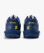 Yonex Power Cushion 65 Z VA Wide badminton shoes in Silver/Navy, rear view showing heels