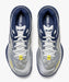 Yonex Power Cushion 65 Z VA Wide badminton shoes in Silver/Navy, top view showing laces and padded collars