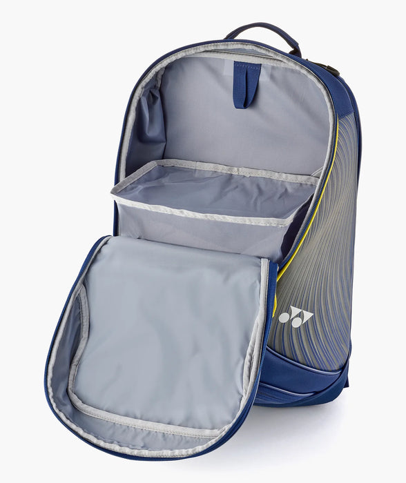 Open main compartment and divider inside Yonex BA02612V backpack