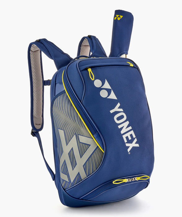 Front view of Yonex BA02612V Viktor Axelsen Expert Backpack in Dark Blue