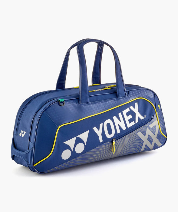Yonex BA02631V Viktor Axelsen Expert Tournament Bag in Dark Blue, front angled view