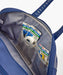 Interior mesh accessory pockets in Yonex BA02631V bag, shown holding grips