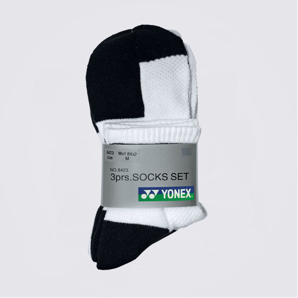Yonex 8423A 3-Pack Badminton Socks on sale at Badminton Warehouse