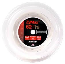 Ashaway ZyMax 62 Fire (0.62mm) Badminton String Reel on sale at Badminton Warehouse