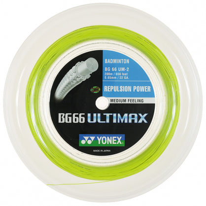 Yonex BG 66 Ultimax Badminton Reel on sale at Badminton Warehouse
