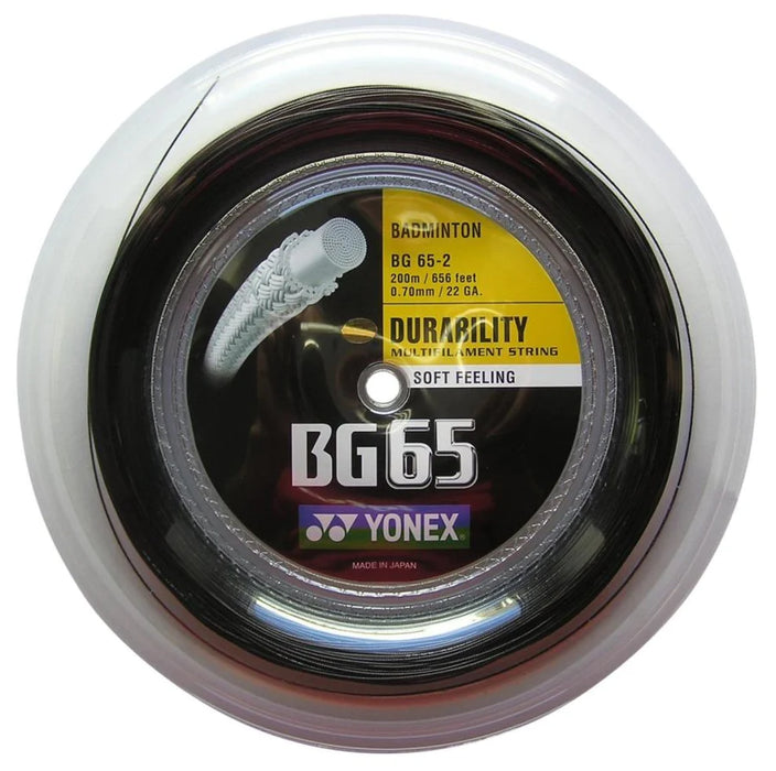 Yonex BG 65 Badminton Reel on sale at Badminton Warehouse