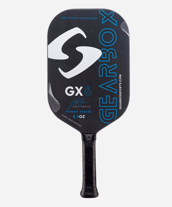 Gearbox GX6 Power Pickleball Paddle Joey Farias (8.5 oz) on sale at Badminton Warehouse