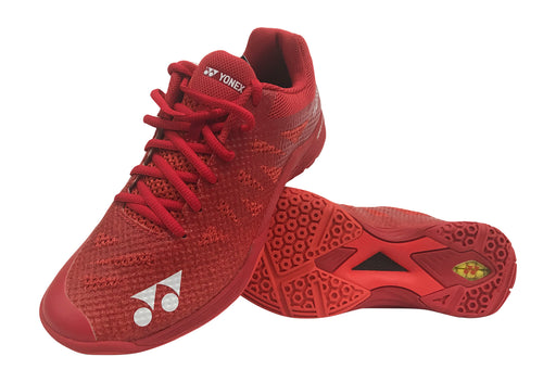 Yonex Aerus 3 MX Badminton Shoe - Red on sale at Badminton Warehouse