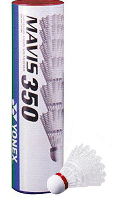 Yonex Mavis 350 white (Fast Speed) Nylon Shuttlecock on sale at Badminton Warehouse