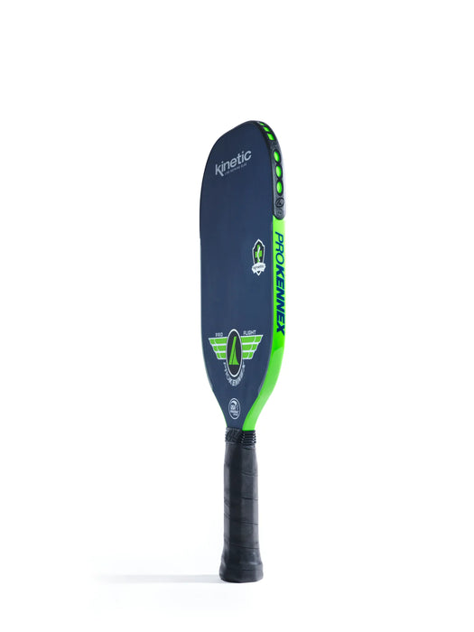 ProKennex Pro Flight Navy Blue/Green Pickleball Paddle (2023) on sale at Badminton Warehouse