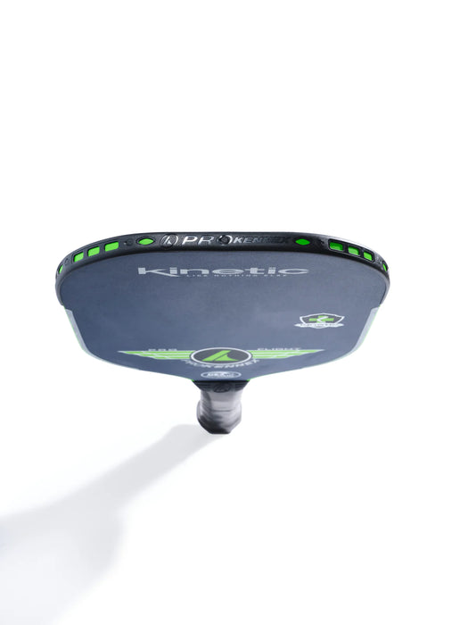 ProKennex Pro Flight Navy Blue/Green Pickleball Paddle (2023) on sale at Badminton Warehouse