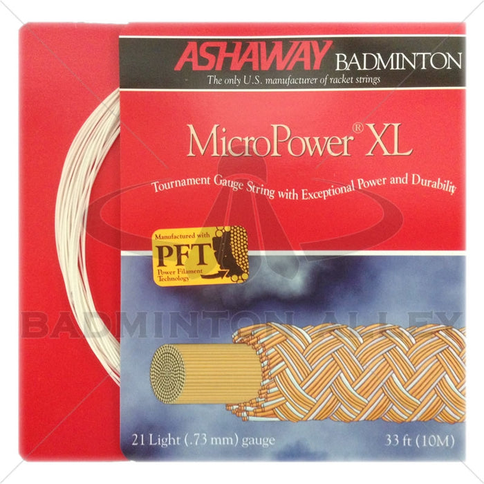 Ashaway MicroPower XL Badminton String on sale at Badminton Warehouse