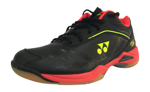 Yonex Power Cushion SHB 65Z Men's Badminton Shoe (Black/Bright Red) on sale at Badminton Warehouse