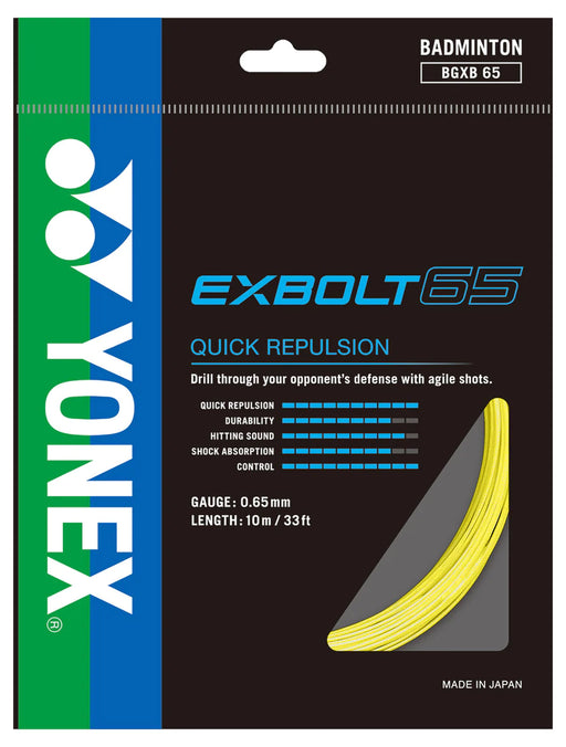 Yonex Exbolt 65 10m Badminton String on sale at Badminton Warehouse
